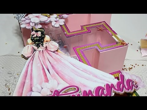 ✨ LETRA 3D SHAKER CON LUZ PARA XV👑✨