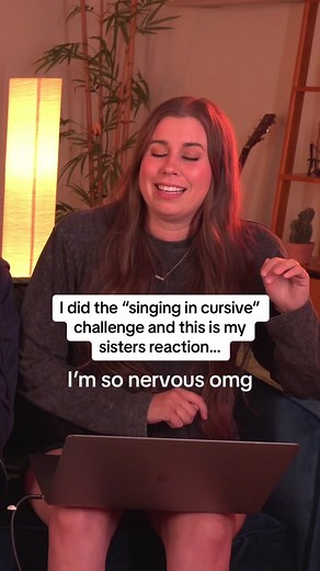 Christina's Cursive Singing Challenge with Sister | Style by Taylor Swift