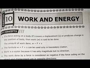 Work and Energy Class 9 Physical Science Chapter 10 Question Answer of Telangana State Board.