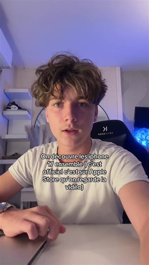 Découverte des iPhone 17 sur Apple Store