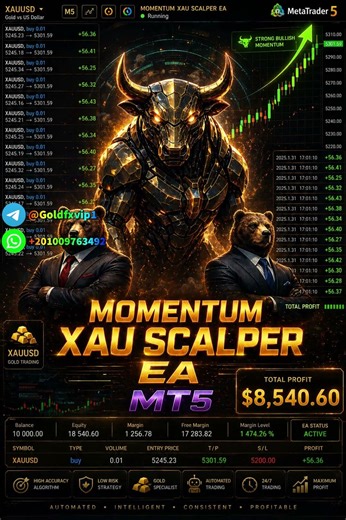 MOMENTUM AI XAU SCALPER EA MT5 Automated Forex Robot FREE DOWNLOAD الاكسبرت الأكثر ربحا في الفوركس