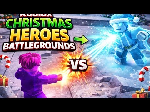 Christmas Heroes Battlegrounds INSANE Battle - Roblox Gameplay#trending #roblox #viral #gaming