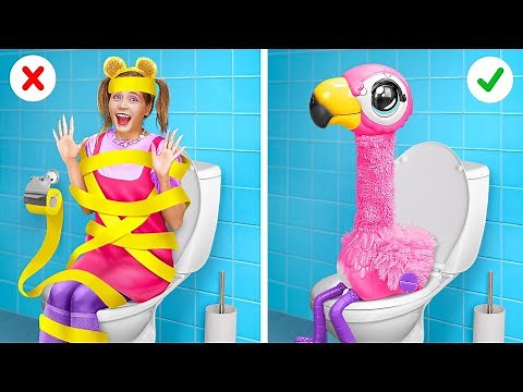 BEST BATHROOM GADGETS || Toilet Gadgets & DIY Tools Ideas! Funny Parenting Hacks By 123 GO! TRENDS