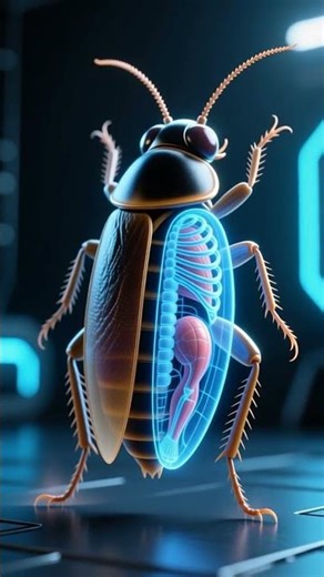 Why do cockroaches struggle to flip themselves over?