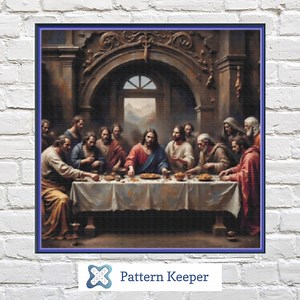 The Last Supper Cross Stitch Pattern: Religious Needlework (PDF Pattern) - Etsy