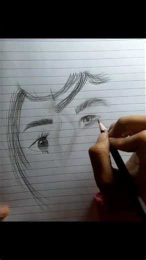 Realistic Eye Pencil Sketch ✏️ | Art Shorts