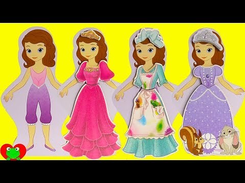Sofia the First and Disney Princesses Play Dress Up