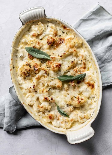 Creamy Cauliflower Gratin with Mascarpone