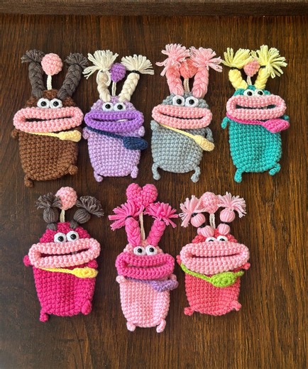 Crochet Car Key Fob Cover Big Mouth Monster Sausage Key Holder Case Pouch Handmade Keychain, Birthdaygifts, - Etsy
