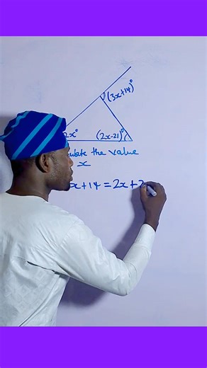 7.3K views · 114 reactions | Exterior angles and interior angles of a triangle | Abayomi WAEC Maths Class | Facebook