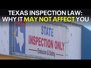 New vehicle inspection laws in Texas
