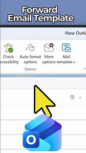 The Easiest Way to Forward Outlook Mail Templates #outlook #tutorial #shorts