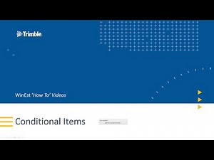 WinEst: Conditional Items