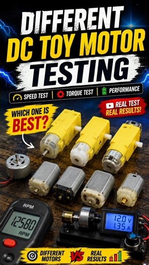 DC Toy Motors Speed Test!