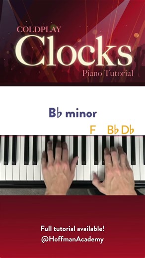 Clocks - Coldplay Piano Lesson #shorts