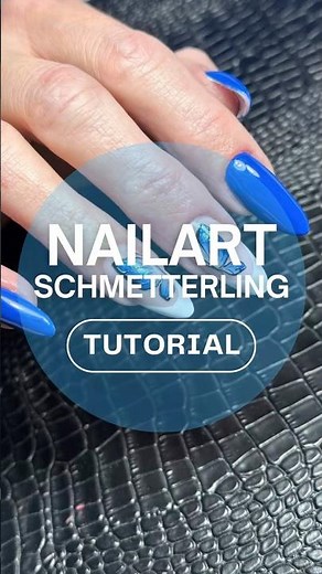 French Design mit Schmetterling | Glitzer Ombre Nails Step-by-Step - Nägel selber machen