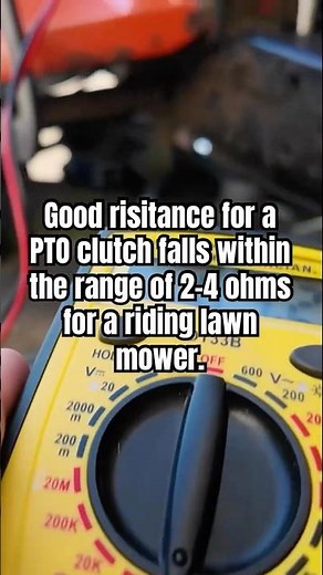 Test for Resistance in PTO Clutch | How to Tell if PTO Clutch is GOOD or Bad