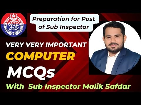 Preparation for Dub Inspector very Important MCQs with Sub Inspector Malik Safdar