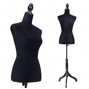 Amazon.com: Mannequin Body, Female Dress Form Manikin Body Torso 60-67Inch Height Adjustable, Woman Body Torso Clothing Display Manikin with Tripod Stand for Sewing Dress Jewelry Market Shop Display (Black) : Arts, Crafts & Sewing