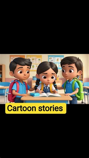 children going school #cartoon #funnyvideos