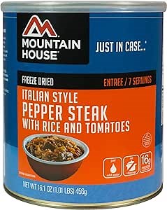 Mountain House Italian Style Pepper Steak with Rice