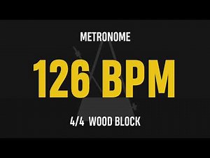 126 BPM 4/4 - Best Metronome (Sound : Wood block)
