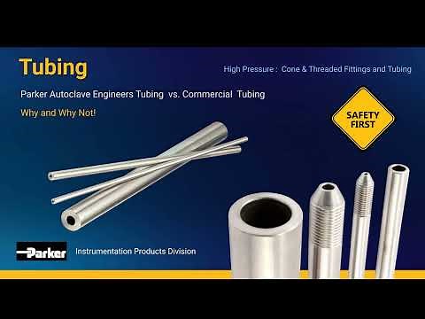 Parker Autoclave: High Pressure Cone and Thread Fittings and Tubing