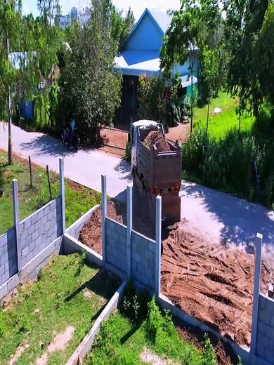 🚜 New Project Started! Truck Unloading While Dozer Push Soil in Flooded Area | Brave Lee