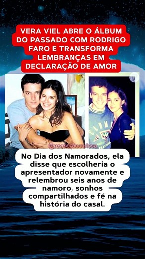 VERA VIEL RESGATA FOTOS ANTIGAS COM RODRIGO FARO