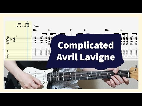 Avril Lavigne - Complicated Guitar Cover with Tab