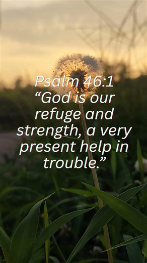 God Is Your Refuge 🙏 | Psalm 46:1 (Powerful Reminder)