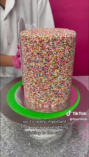 Making a Colorful Rainbow Explosion Cake