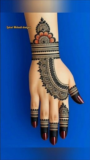 Mehndi design simple |mehandi design 🌌🌿#mehndi #mehndidesign #mehandi #henna #chhath #hennadesign