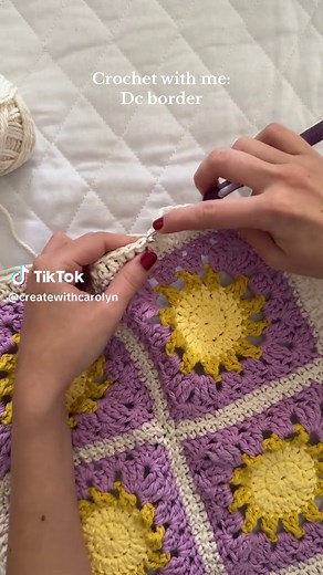 Crochet DC Border Pattern Tutorial