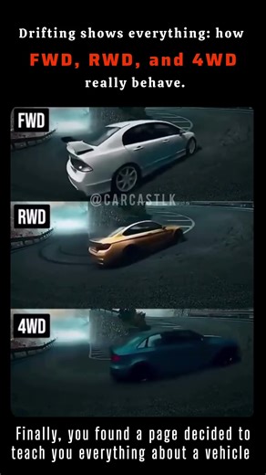 How Drifting Shows the Truth About RWD, FWD, and 4WD #carcommunity #drift