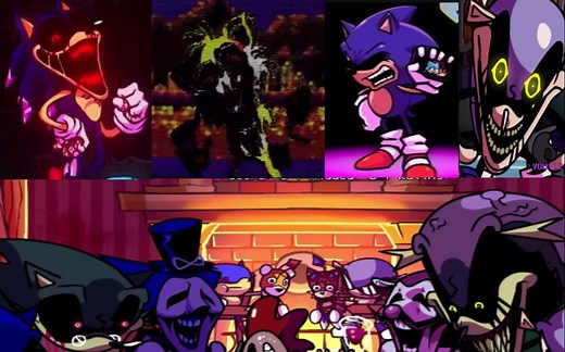 【Friday Night Funkin'】全程无码，超优质内容，Sonic.exe超优质实机选集（1）