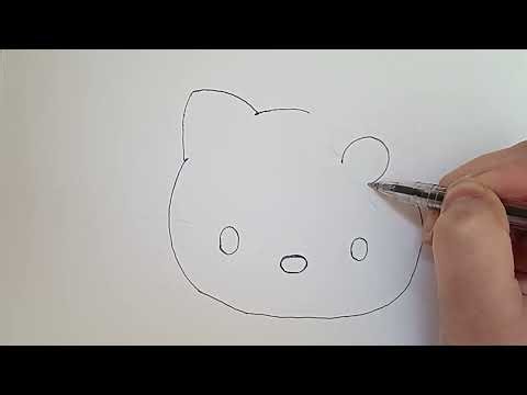 How to Draw Hello Kitty Face Step by Step | Easy Drawing for Kids