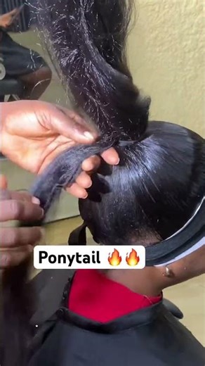 How to Seal ponytail Sew-in base #hairstyle #extendedponytail #ponytail