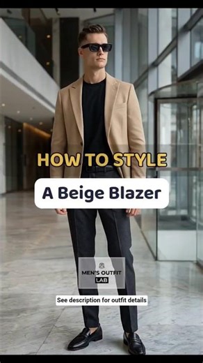 Best Beige Blazer Outfit for Men | Smart Casual Style Guide