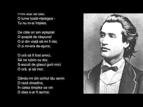 Pe langa plopii fara sot, Mihai Eminescu