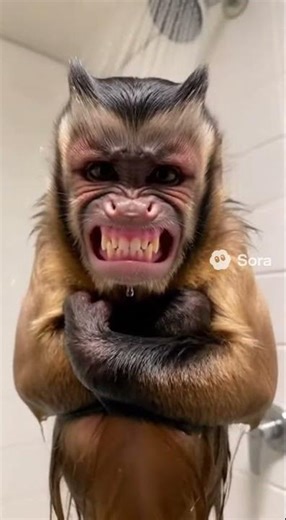 🧼🙈 Monkey's PRIVATE Shower RUINED! 💢📸💥 | Dramatic Tantrum Caught on Camera!