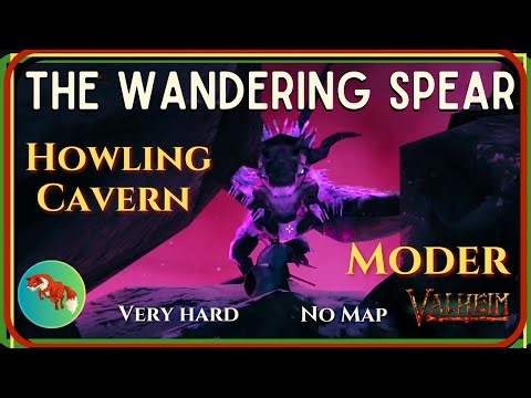 Howling Cavern & Moder | Valheim Solo Gameplay Very Hard No Map | The Wandering Spear [Ep24]