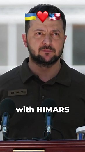 Ukrainians are infinitely grateful to USA for a such powerful thing #zelensky #himars