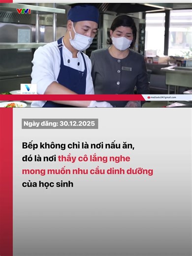 Khi trẻ em được lắng nghe ngay từ căn bếp, mỗi bữa ăn không chỉ là chuyện no bụng, mà trở thành niềm vui mỗi ngày. Các em ăn ngon miệng hơn, thoải mái hơn, để rồi bước vào giờ học với sự tập trung và hứng khởi. Đón xem “Vì tầm vóc Việt” – 18h25 hàng ngày trên VTV1 và nền tảng truyền hình số quốc gia VTVgo. Chương trình do Trung tâm sản xuất và Phát triển Nội dung số (VTV Digital), Đài Truyền hình Việt Nam thực hiện với sự đồng hành của Tập đoàn TH.#tiktoknews #vtvdigital #vtv24