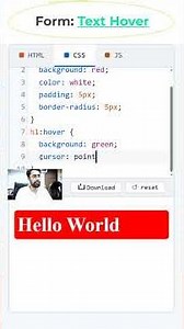 CSS Text Color Hover Effect #coding #htmltutorial #csstutorial