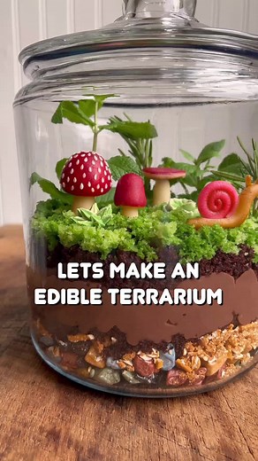 Delicious Edible Terrarium Cake by MUSTLOVEHERBS