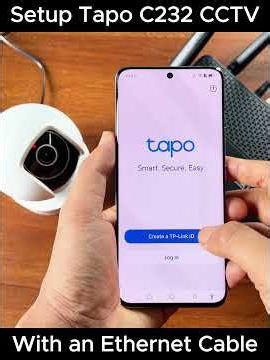 Install the Tapo C232 CCTV camera with a LAN cable