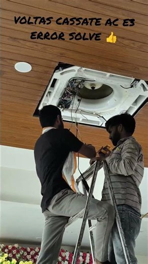voltas casset ac E3 error code solv #actechnician #cassette #acrepair #trendsong #viral #shortvideo