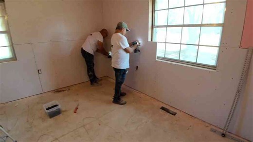 Flip house renovation: Complete drywall makeover