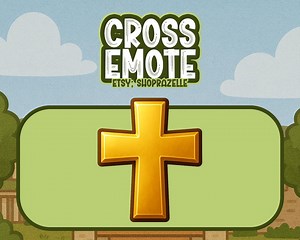 Cross Emote | Christian Twitch & Discord Emote | Cute Chibi Kawaii PNG Sticker | Faith Religious Stream Emote Digital Download - Etsy